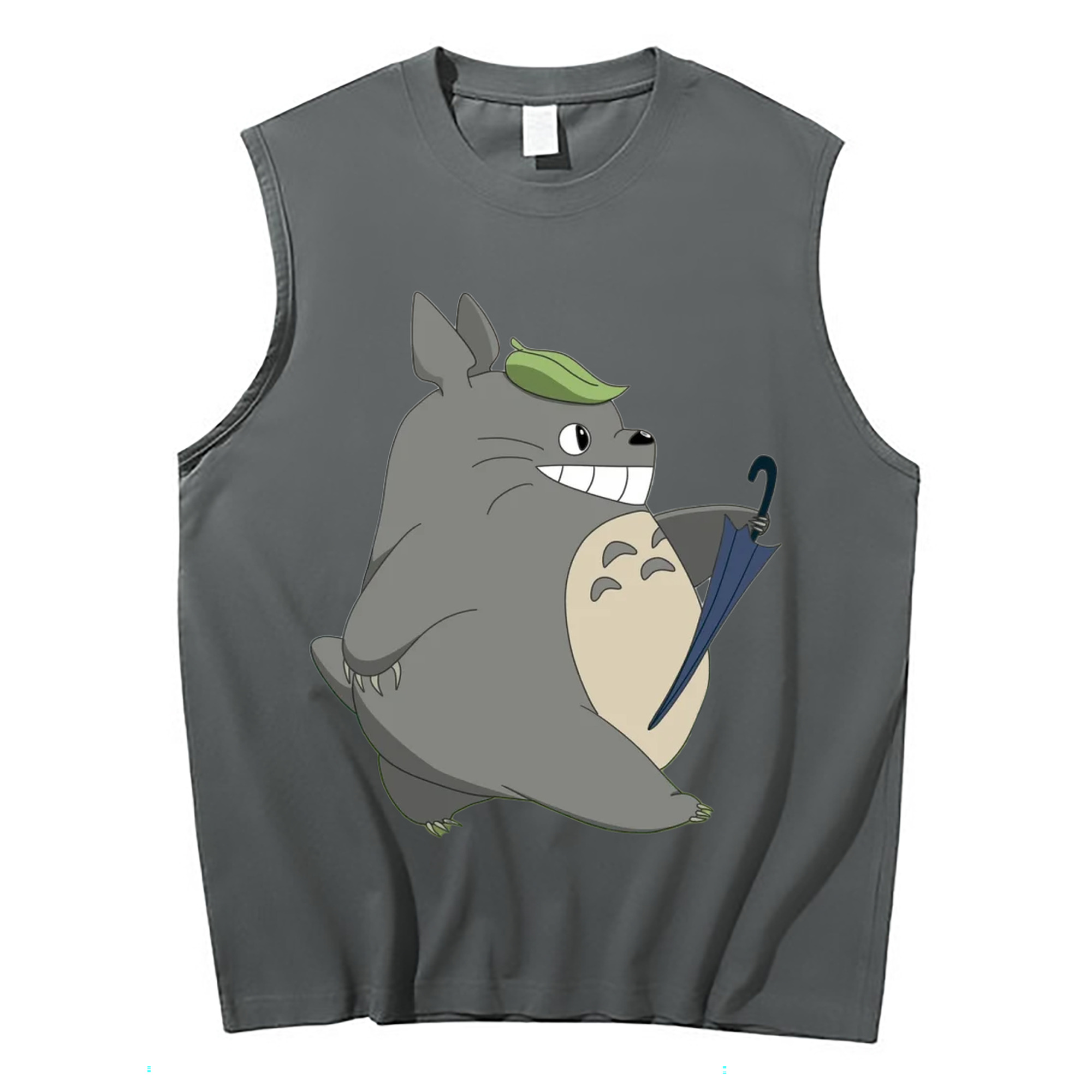 （画像用） となりのトトロ 草壁メイ 草壁サツキ My Neighbor Totoro Satsuki Kusakabe Mei Kusakabe コットン100％タンクトップ（フロントプリント）